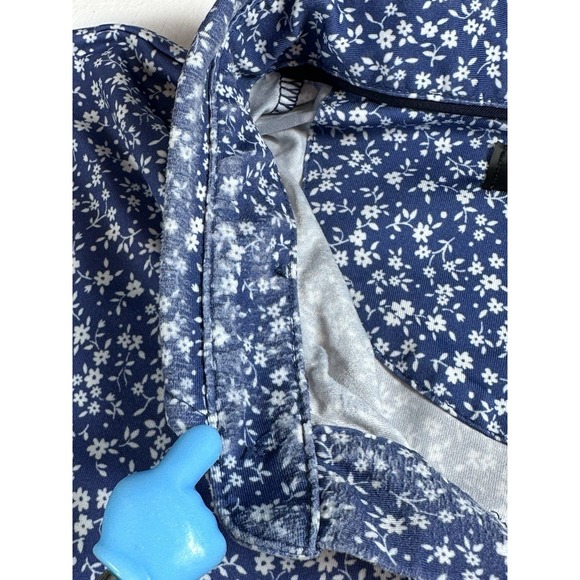 RLX Ralph Lauren Polo Shirt Mens 2XL White Blue Floral Golf Stretch Print - Picture 7 of 10